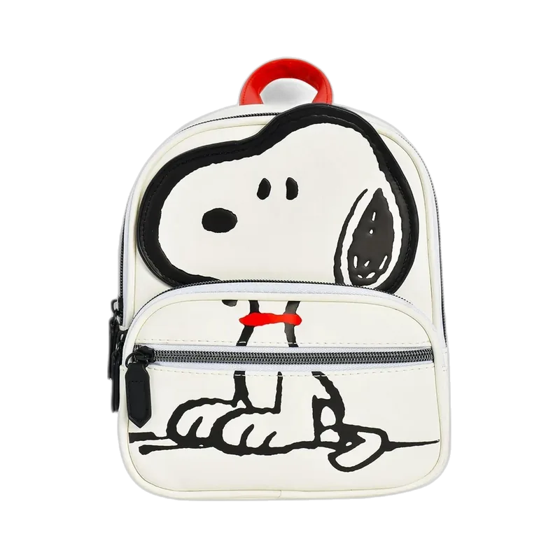 Concept One Peanuts Mini Backpack, Small Travel Bag for Men and Women, Snoopy, 9 Inch