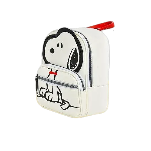 Concept One Peanuts Mini Backpack, Small Travel Bag for Men and Women, Snoopy, 9 Inch