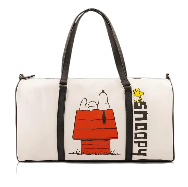 Peanuts Mini Duffle Bag for Kids, Small Travel Bag for Boys, Girls, Toddlers, Peanuts Overnight Bag for Sleepovers, School, Sports, or Weekend Trips, Ages 3+