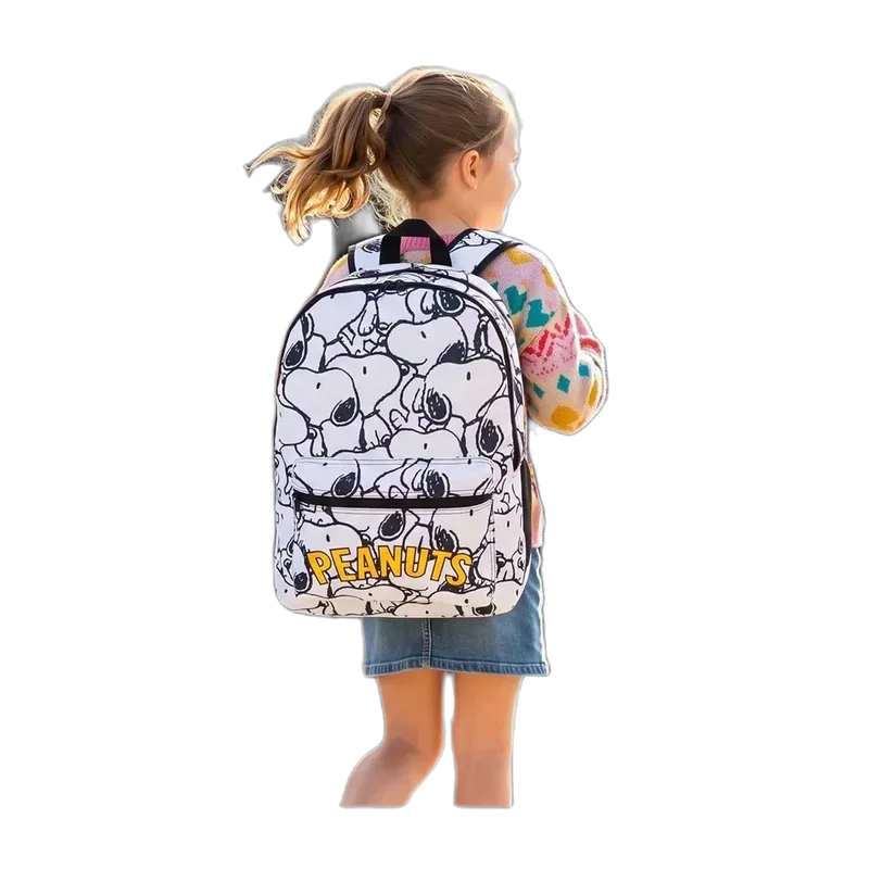 Get Trend Peanuts Snoopy Girls Backpack, 18 inch Kids School Bag