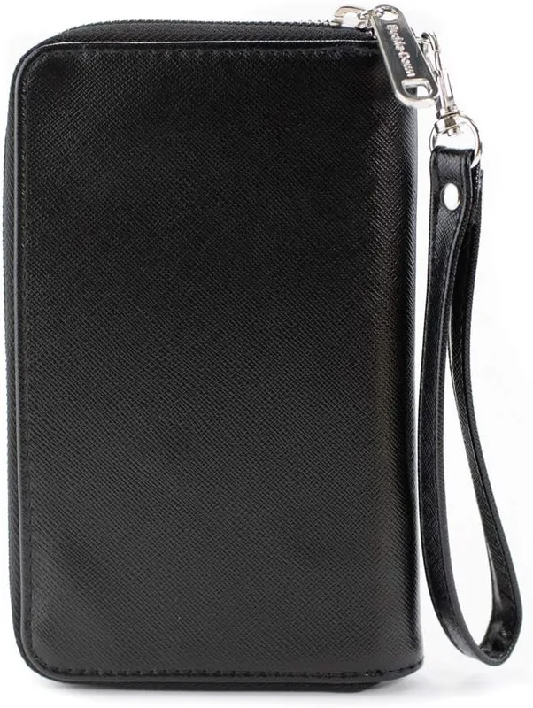 Buckle-Down Peanuts Vegan Leather Zip Around Wallet, Snoopy Care Symbols 100% Original