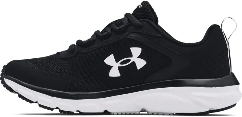 Under Armour Women's Charged Assert 9 Running Shoes, Black and White