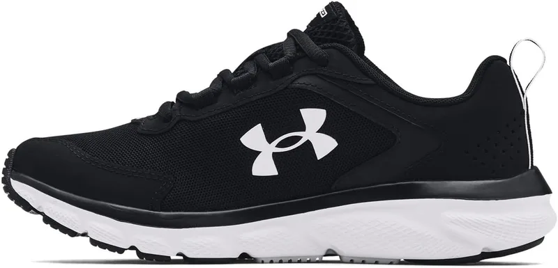 Under Armour Women's Charged Assert 9 Running Shoes, Black and White