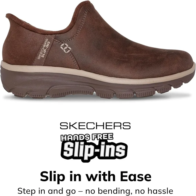 Skechers Women's Easy Going Modern Hour Slip-In Ankle Boots, Chocolate