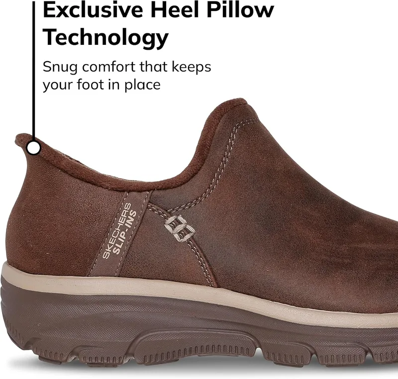 Skechers Women's Easy Going Modern Hour Slip-In Ankle Boots, Chocolate