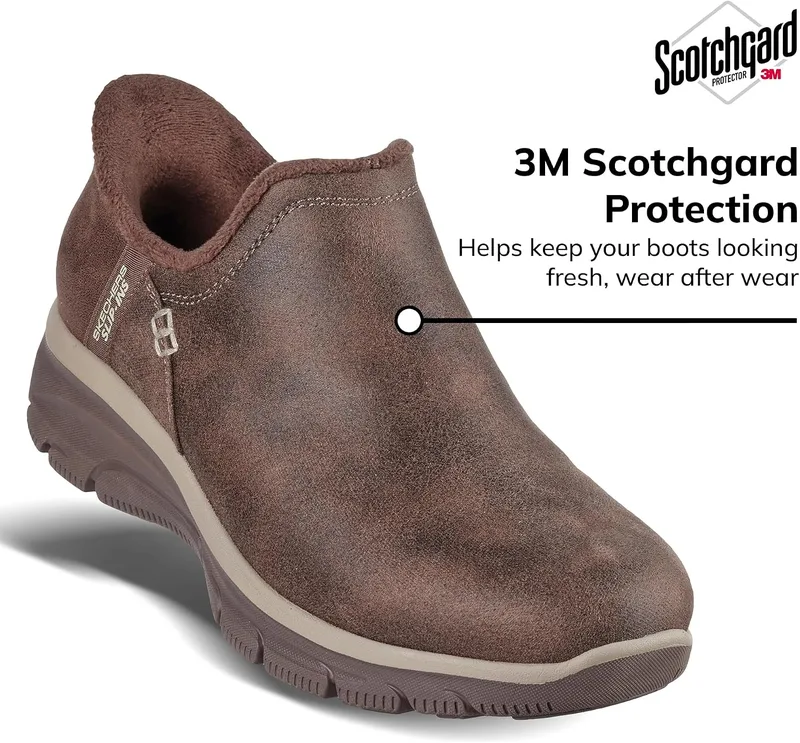 Skechers Women's Easy Going Modern Hour Slip-In Ankle Boots, Chocolate