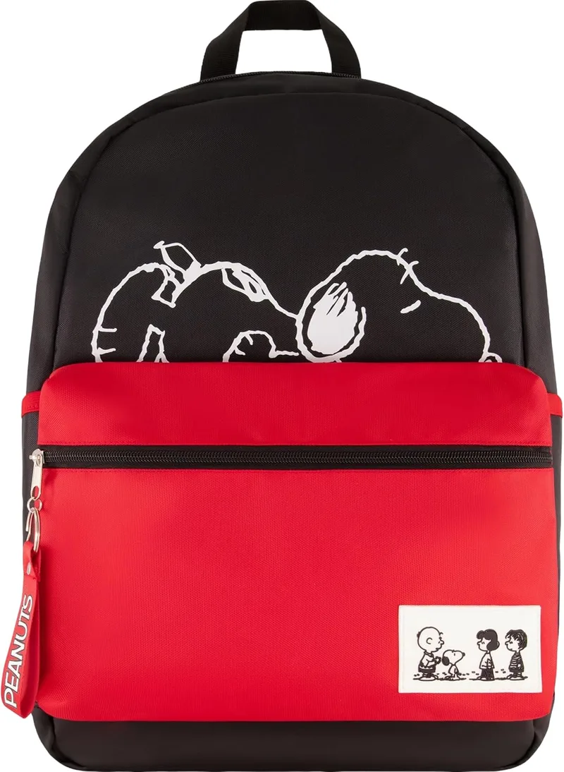 Concept One Peanuts 13 inch laptop backpack with a colourful Snoopy all over print photo 1
