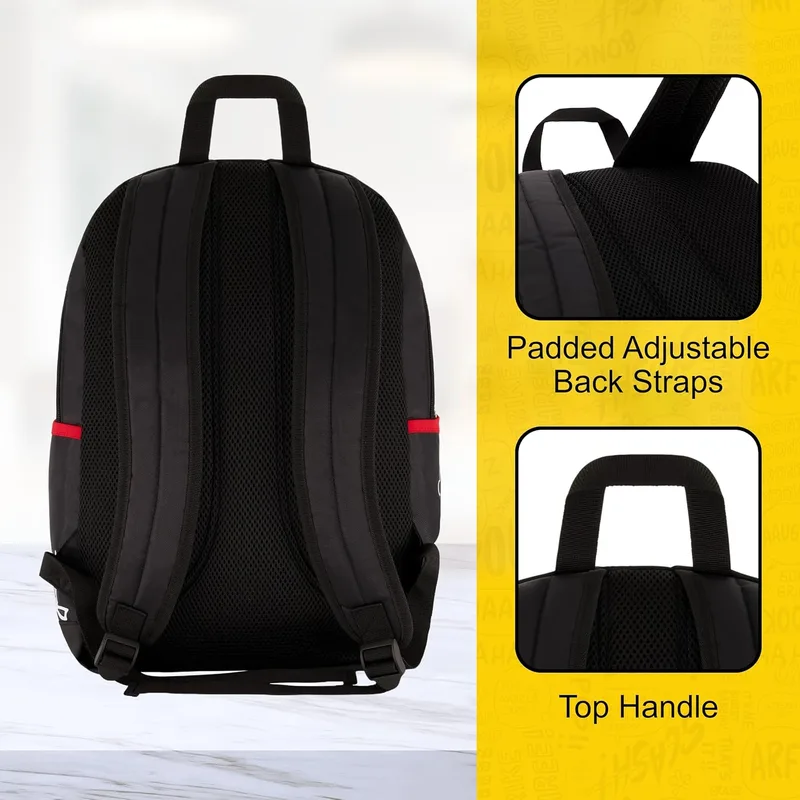 Concept One Peanuts 13 inch laptop backpack with a colourful Snoopy all over print photo 5