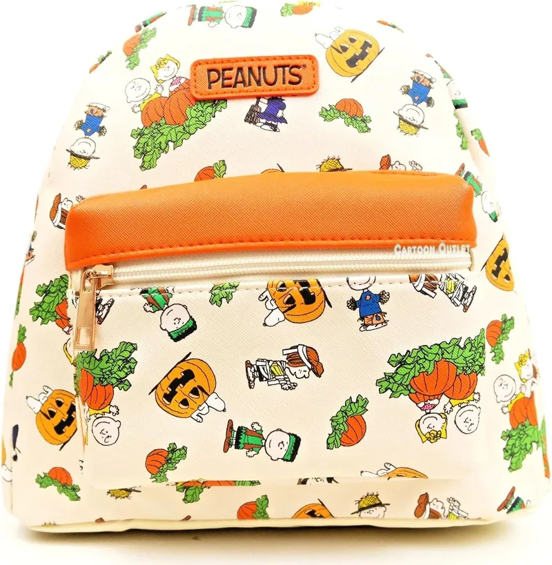 Snoopy mini backpack bundle for adults and teens, 12 inch faux leather photo 1