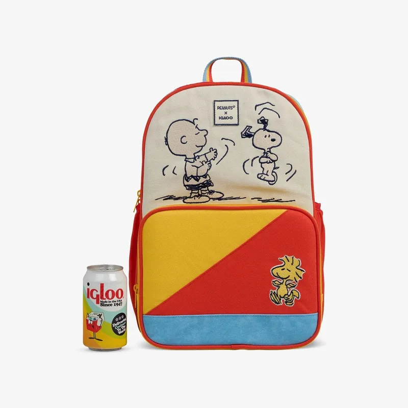 Igloo Peanuts insulated backpack cooler with dancing Snoopy artwork photo 5