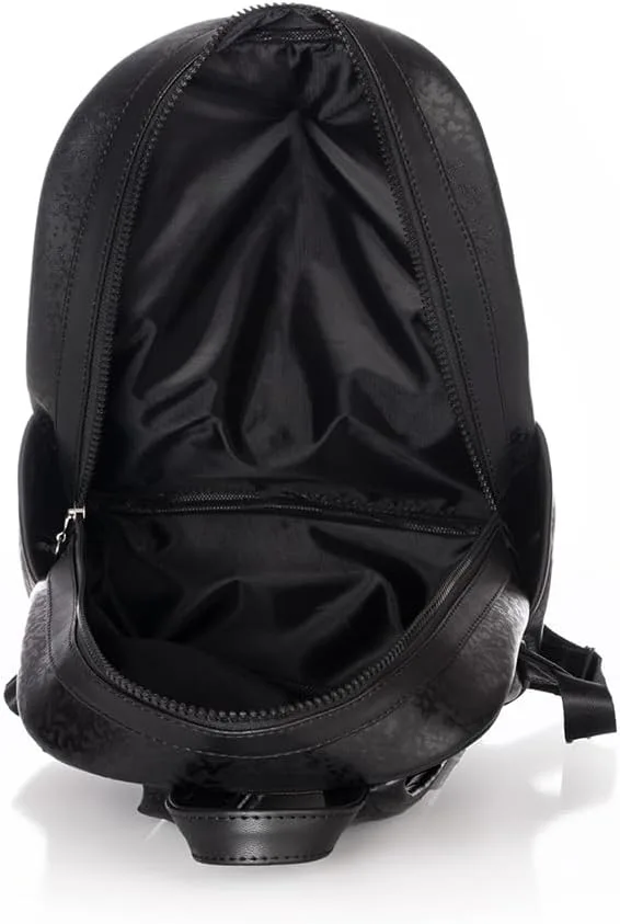 Snoopy Peanuts women's black backpack in glossy PU with a Snoopy illustration photo 5