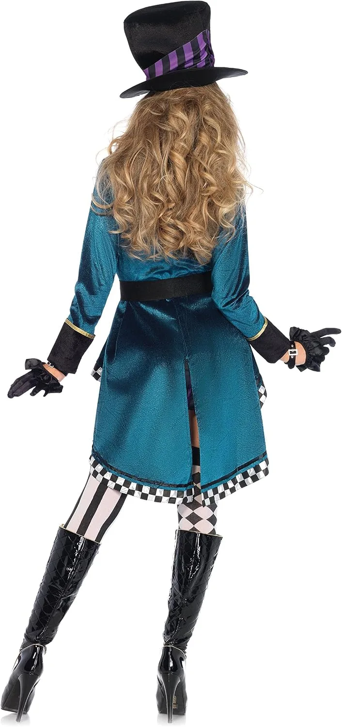 Leg Avenue Mad Hatter costume with dress, jacket and hat photo 2