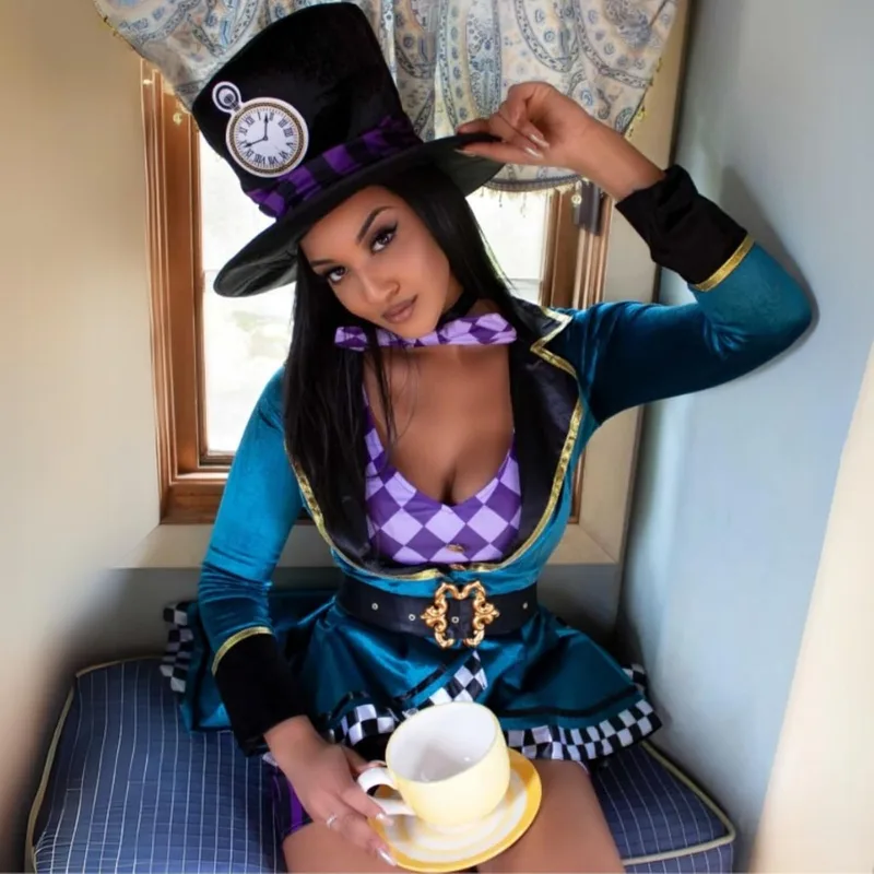 Leg Avenue Mad Hatter costume with dress, jacket and hat photo 4