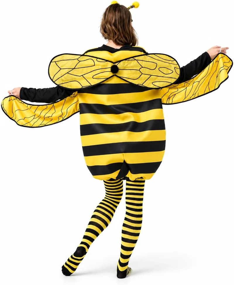 Max Fun bumble bee costume set for women with antenna headband photo 3