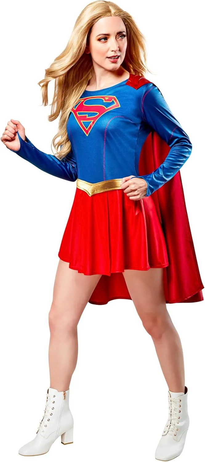 Rubie's Supergirl TV series costume dress with cape for adults photo 1