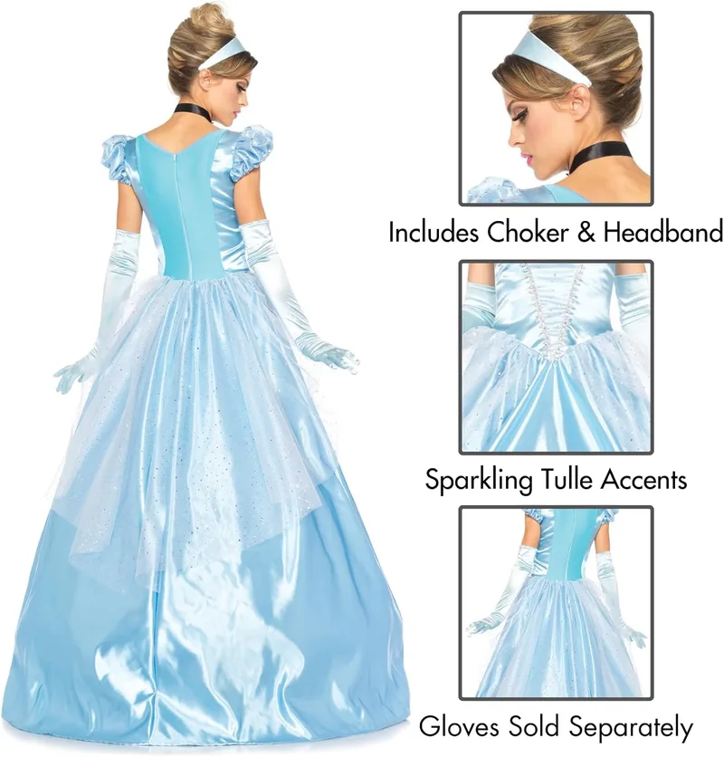 Leg Avenue classic Cinderella costume satin ball gown photo 2
