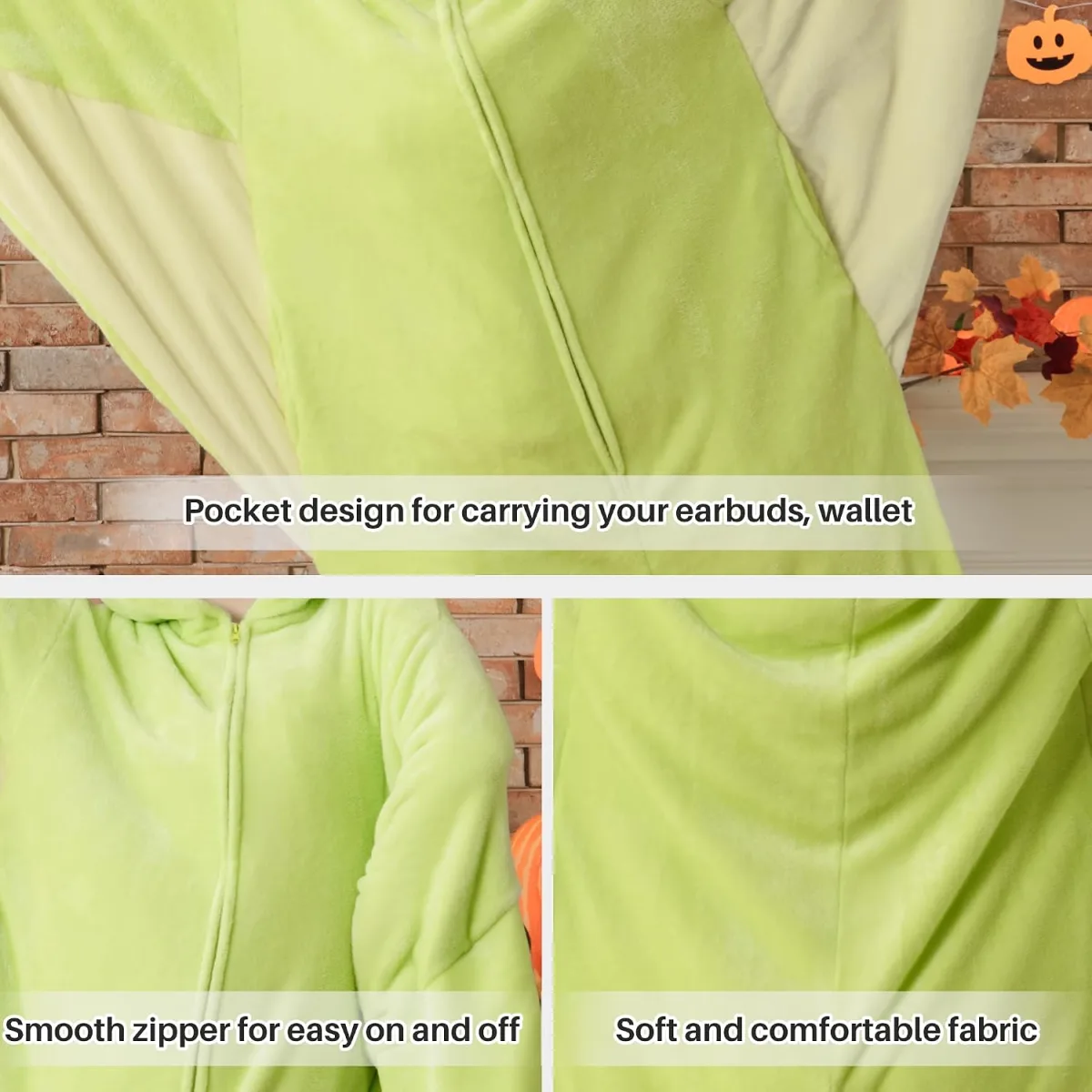 Tailwaggz glow in the dark pterodactyl onesie pajamas costume for adults