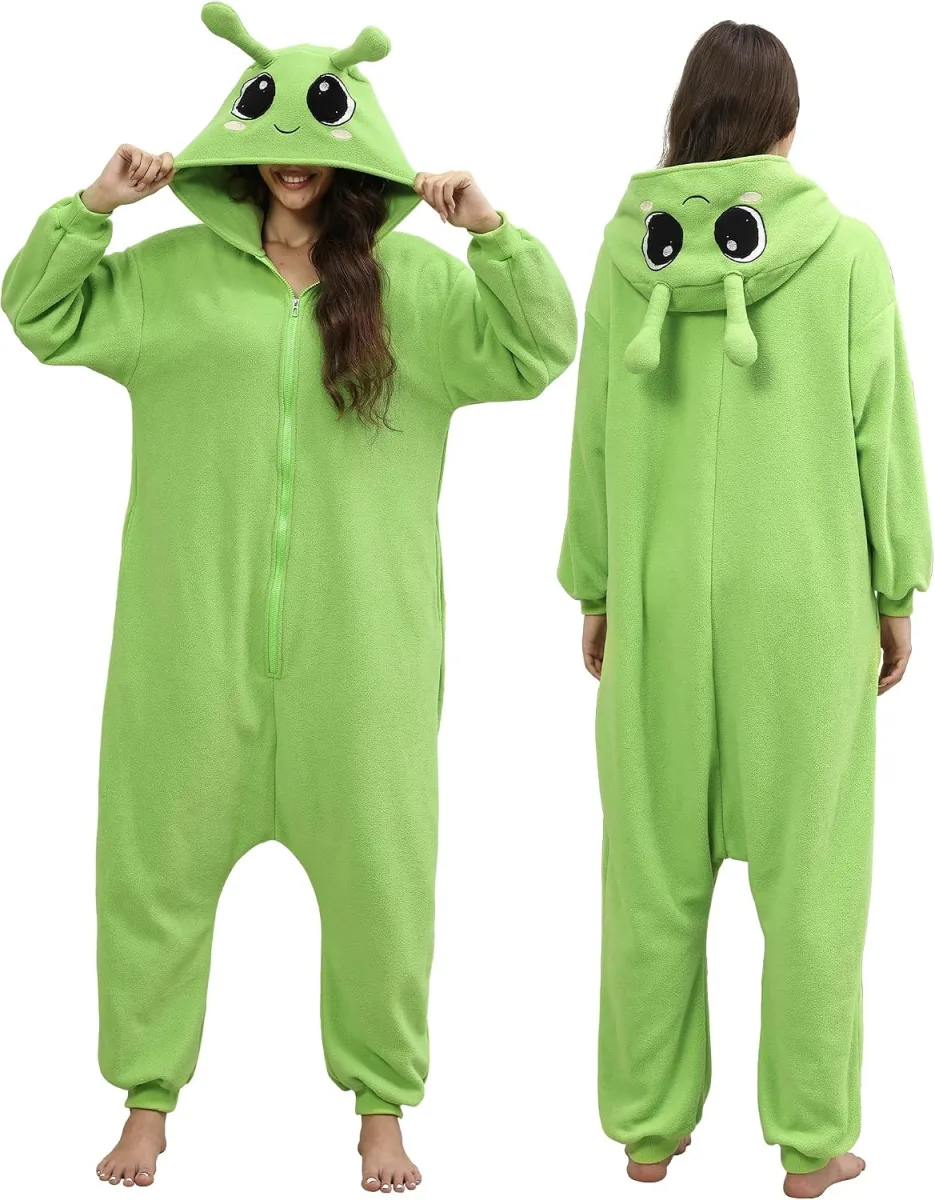 Gosiggol alien adult onesie pajamas Halloween cosplay costume