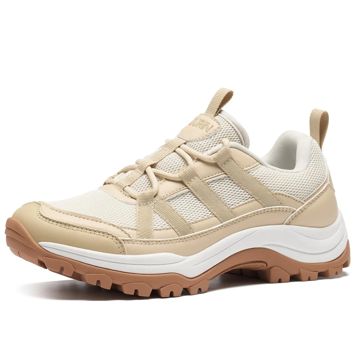 ZURIN women's lightweight hiking walking sneakers in khaki