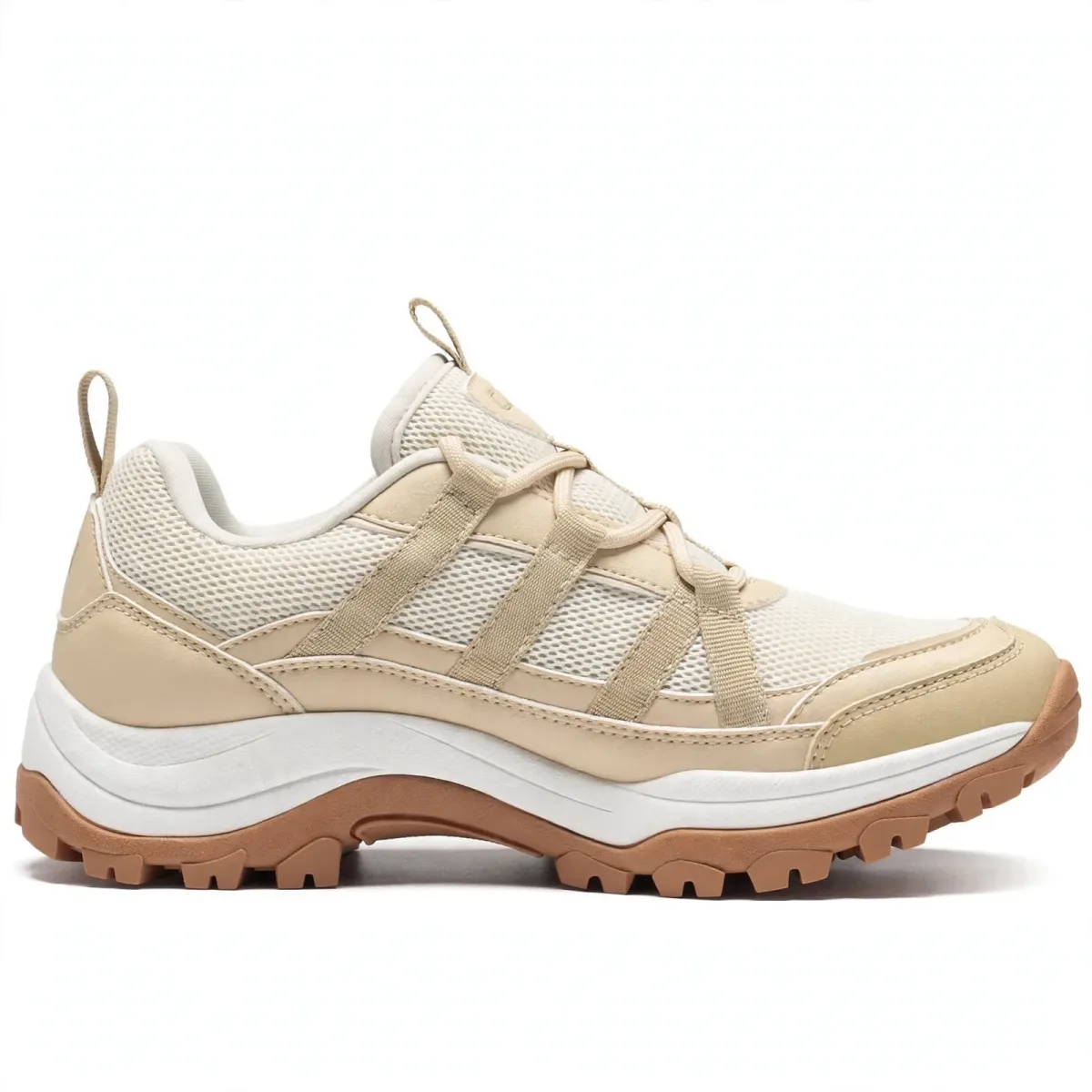 ZURIN women's lightweight hiking walking sneakers in khaki